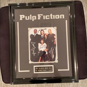Pulp Fiction autographed framed photo